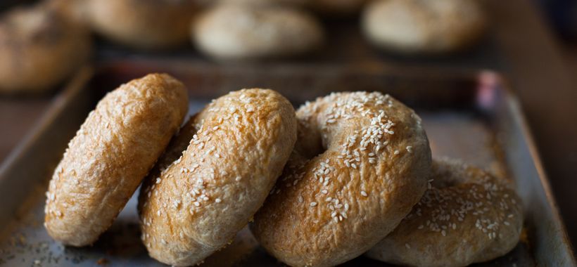 homemade bagels
