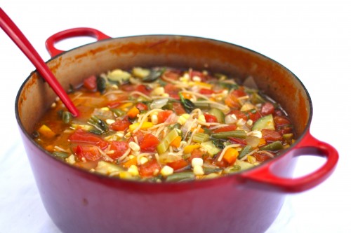 pot of minestrone