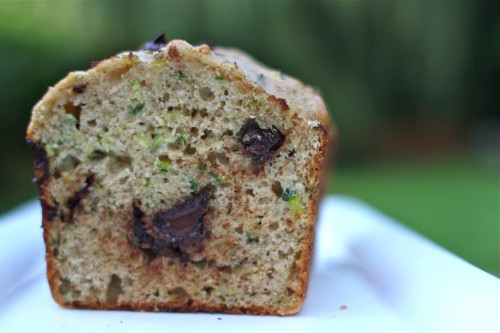 zucchini bread sliced