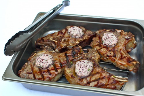 steak with compound butter