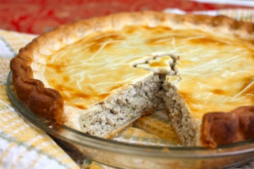 tourtiere cut