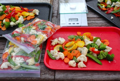 DIY: Stir-fry Vegetable Freezer Packages
