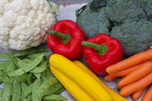 raw whole vegetables