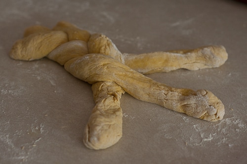 pumpkin challah braids