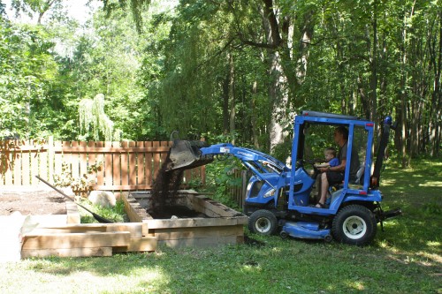 loading dirt