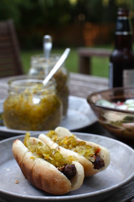 hot dogs with relish
