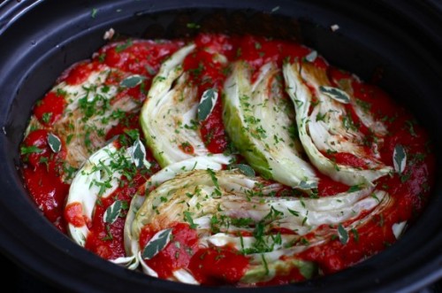 slow cooker (lazy) cabbage rolls