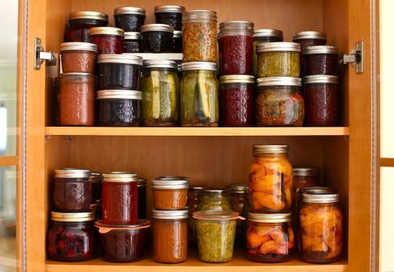 jars in pantry