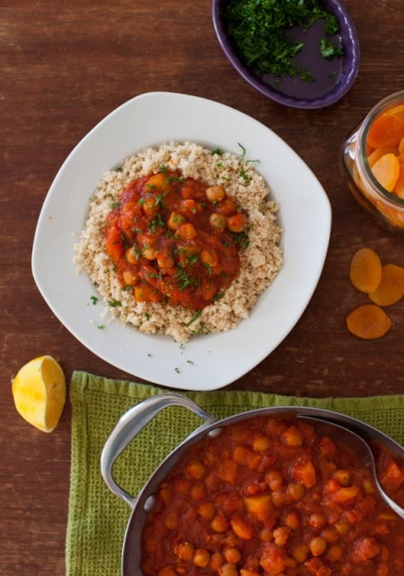 chickpea & apricot stew