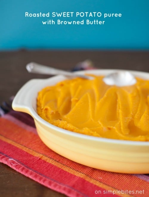 roasted sweet potato purre