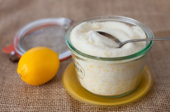 Homemade Meyer lemon sugar on simplebites.net