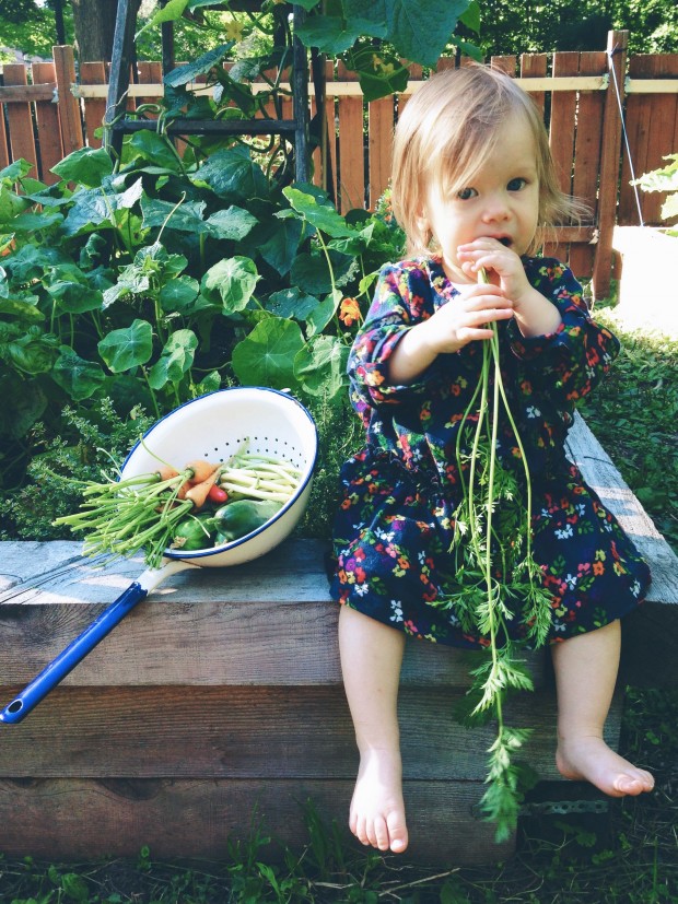 Clara in garden