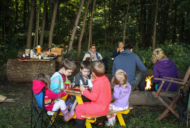 Family camping on Simple Bites