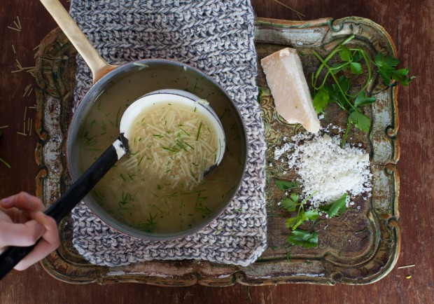 Simple chicken noodle soup